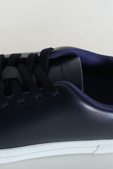 Selected David Chunky Leather Sneaker Sky Captain