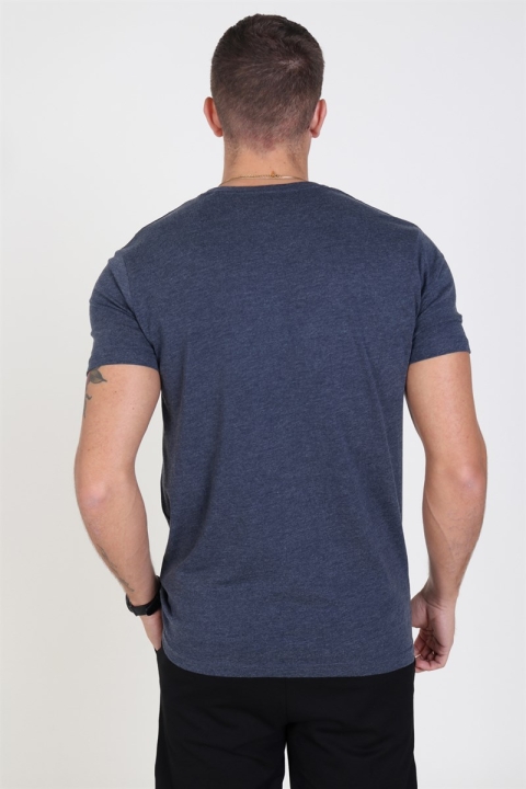 Solid Rock Basic Tee Navy Melange