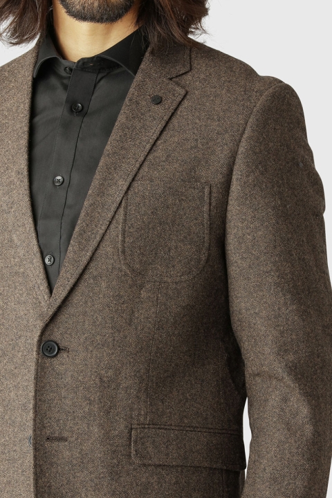 Clean Cut Copenhagen Santos Wool Blazer Brown Mix