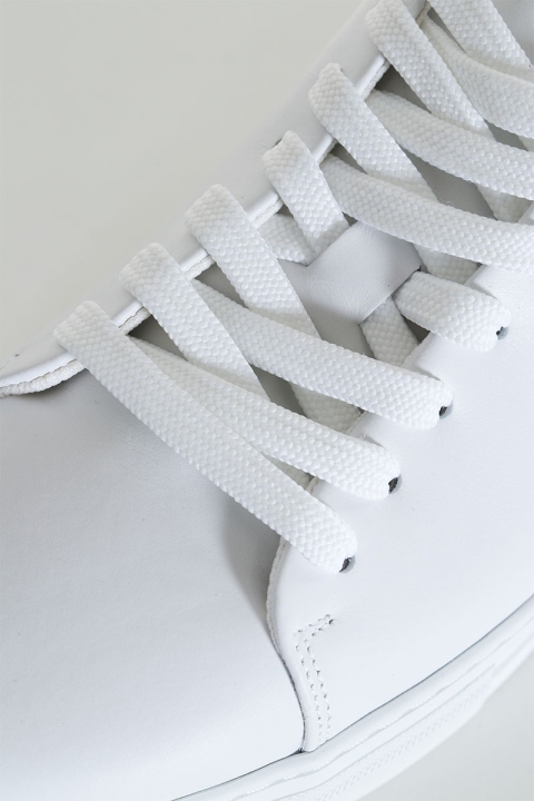 Selected DAVID CHUNKY LEATHER SNEAKER White