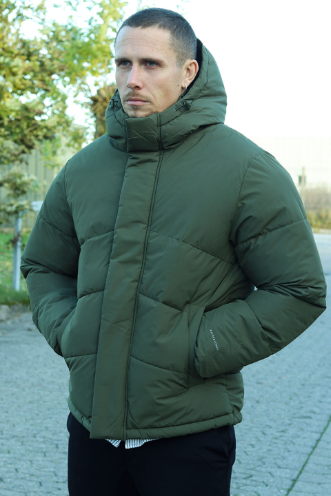 Jack & Jones World Puffer Jacket Olive Night