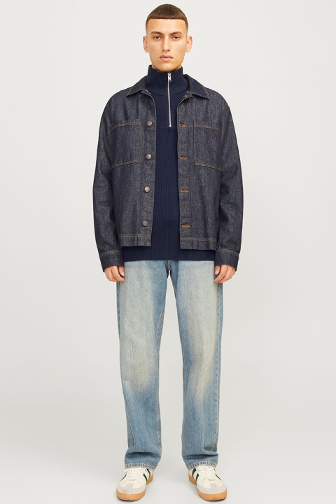 Jack & Jones Perfect Knit Half Zip Sky Captain