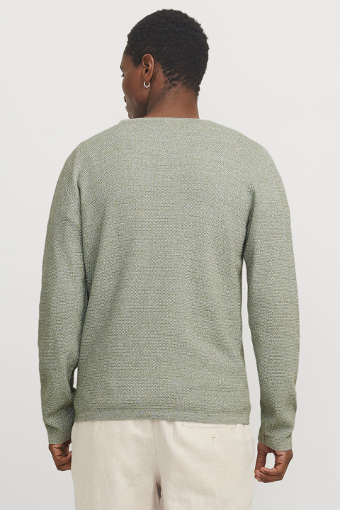 Jack & Jones George Knit Crew Neck Iceberg Green