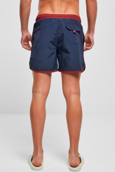 Urban Classics Retro Badeshorts White/Midnight Navy