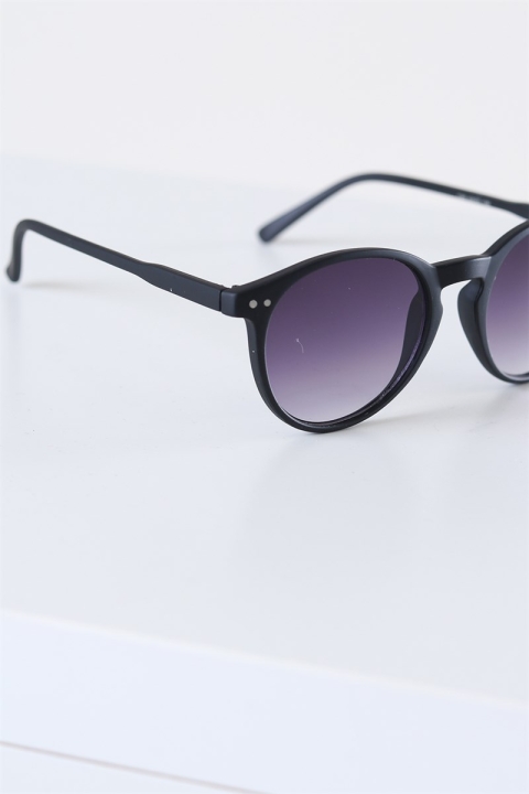 Fashion 1380 Panto Black Rubber okulary słoneczne Grey Gradient