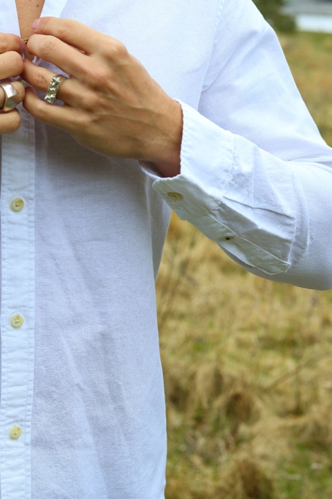 Jack & Jones Summer Linen Shirt LS White