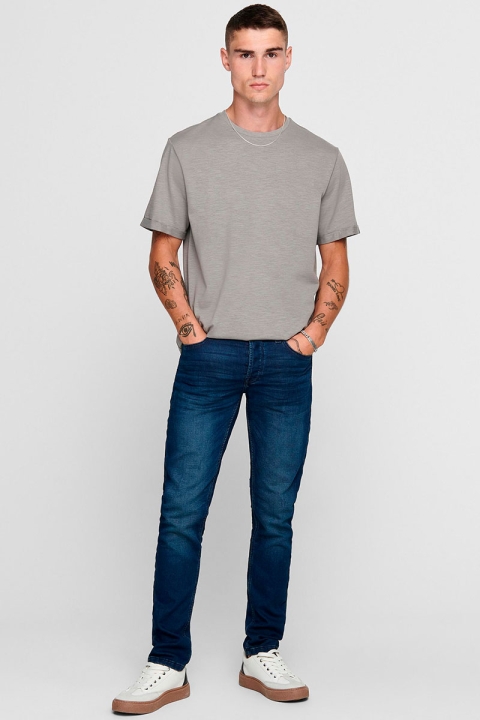 Only & Sons Loom Slim Fit Jog Blue Denim