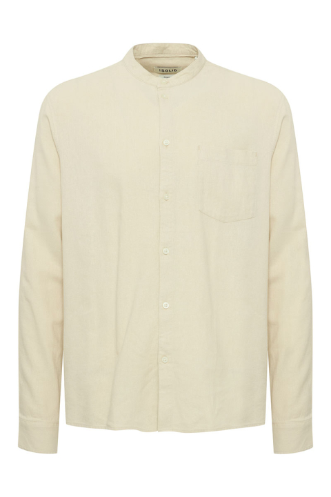 Solid Allan China Linen Shirt Oatmeal