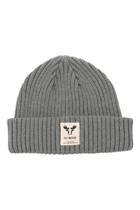 Fat Moose Fat Beanie Light Grey Mel