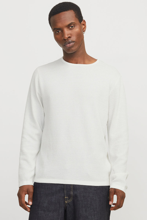 Jack & Jones George Knit Crew Neck Cloud Dancer