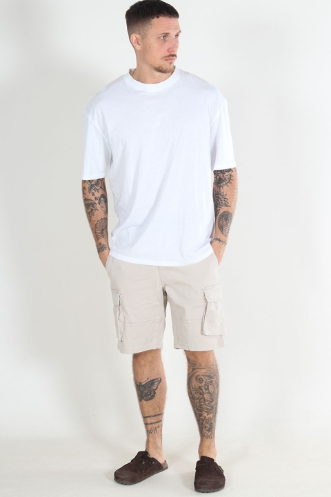 ONLY & SONS Cam Stage Cargo Shorts Silver Lining