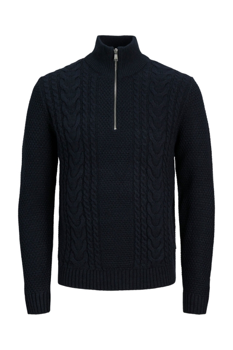 Jack & Jones Craig Knit Half Zip Black