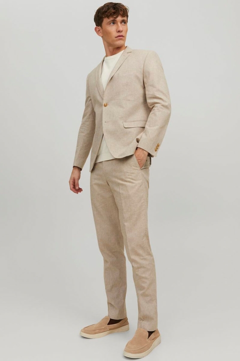 Jack & Jones Riviera Linen Trouser Travertine