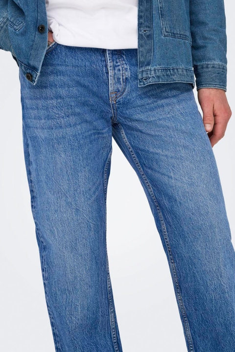 Only & Sons Edge Straight Fit 0017 Bright Blue Denim