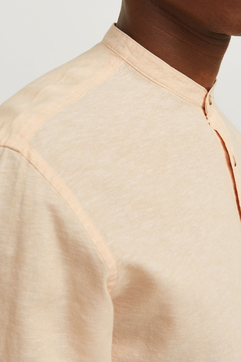 Jack & Jones Summer Band Linen Shirt LS Apricot Ice