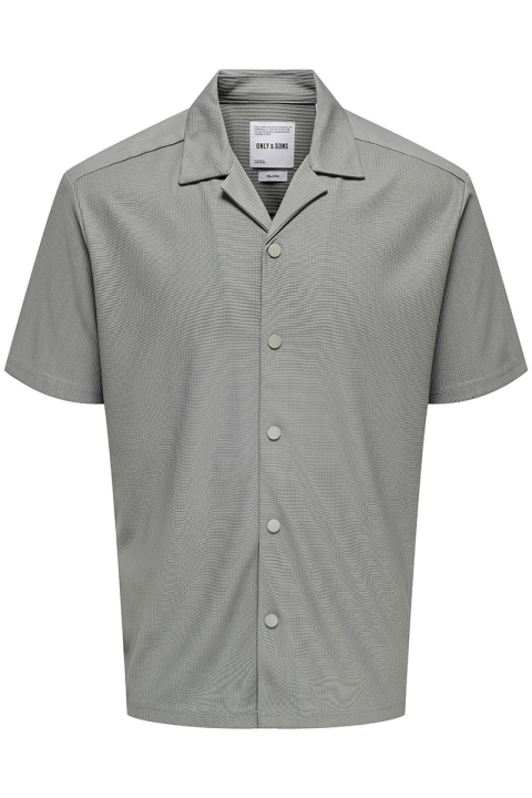 ONLY & SONS Kari Relaxed Plizze Resort SS Shirt Limestone