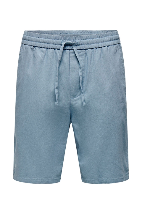 ONLY & SONS Linus Linen Shorts  Mountain Spring