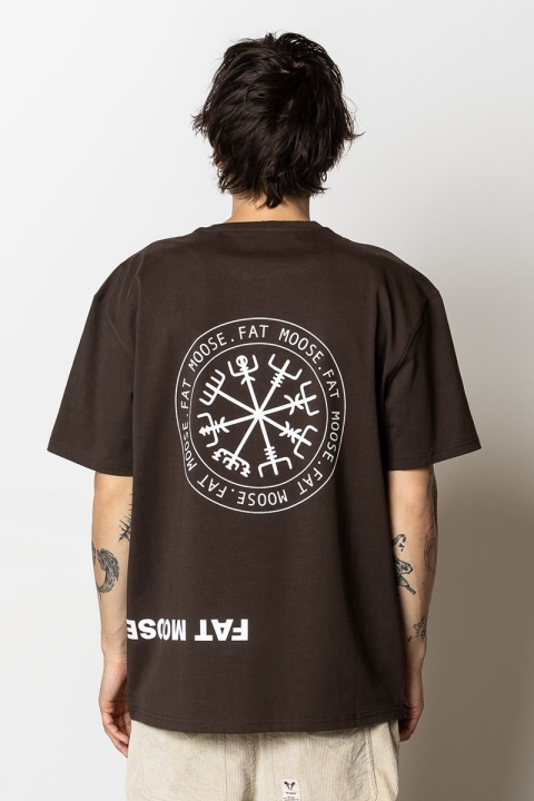 Fat Moose Toby T-shirt Dark Brown