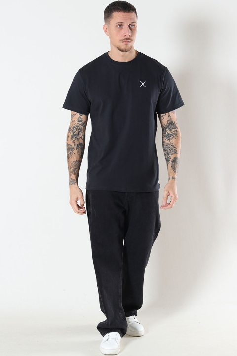 Clean Cut Copenhagen Cross Logo Organic Tee Black