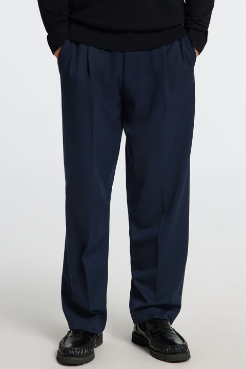 Selected Loose Finn Flex Pants Navy Blazer