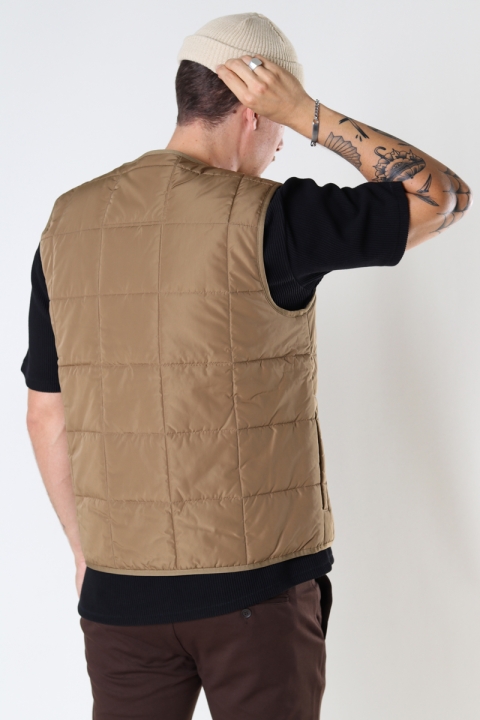 Jack & Jones JPRBLAROCCO QUILTED GILET Dark Coat Khaki