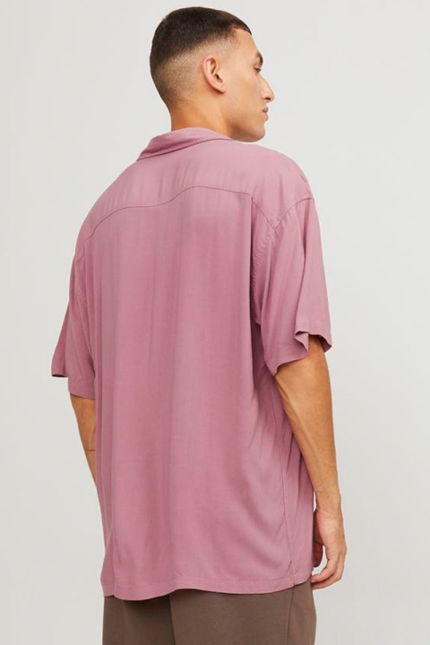 Jack & Jones Jeff Solid Resort Shirt SS Mesa Rose