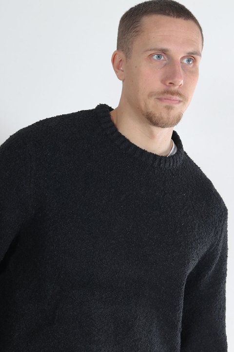 ONLY & SONS Rory Boucle Crew Knit Black