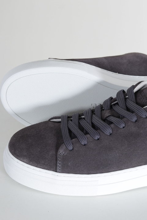 Selected David Chunky Suede Leather Sneaker Dark Grey