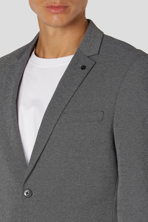 Clean Cut Copenhagen Milano Jersey Blazer Dark Grey Melange