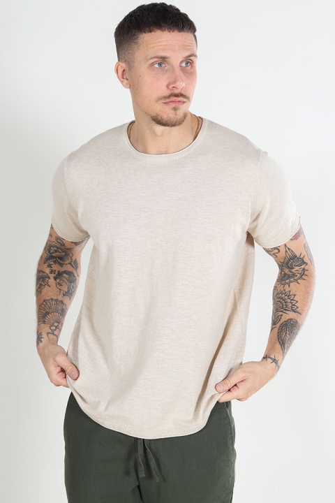 Clean Cut Copenhagen Thomas Knit Tee Ecru