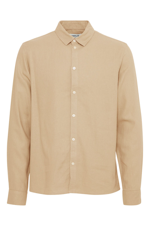 Solid Enea Allan Linen Shirt LS Curds & Whey