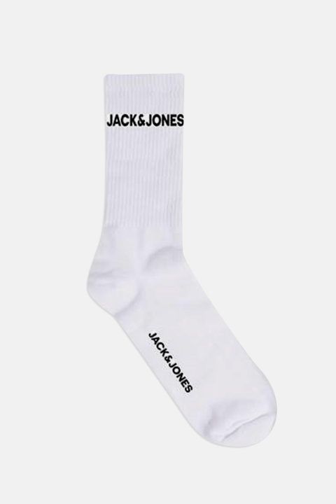 Jack & Jones JACBASIC LOGO TENNIS SOCK 5 PACK NOOS White