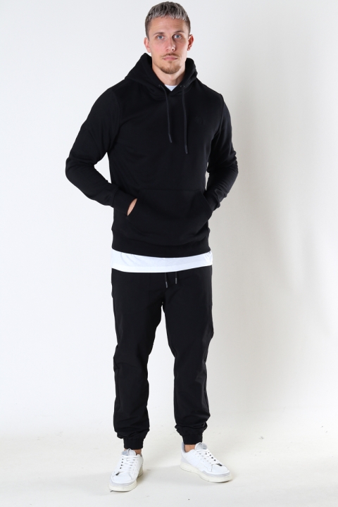 Kronstadt Lars Organic/Recycled hood sweat Black