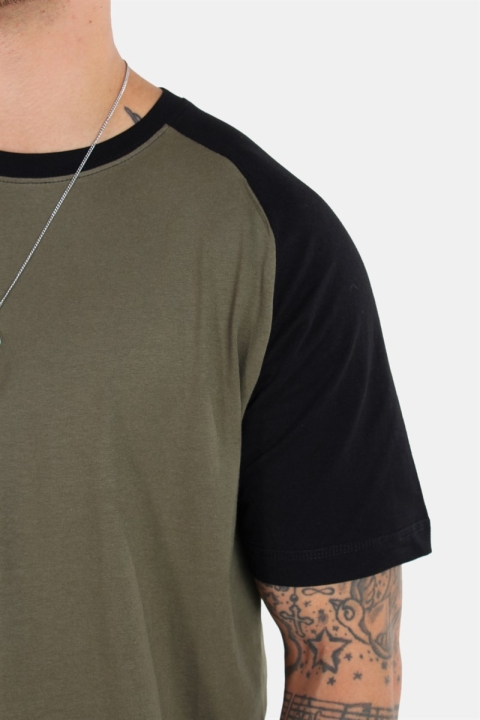 Basic Brand Raglan T-shirt New Army/Black