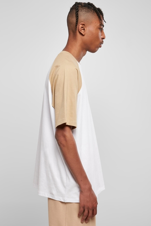 Urban Classics Organic Oversized Raglan Tee White/Beige