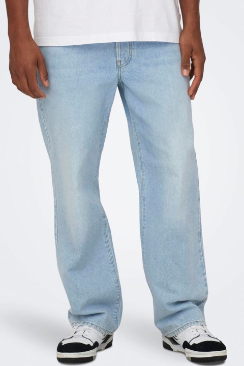 ONLY & SONS Fade Loose Jeans 6780 Light Blue Denim