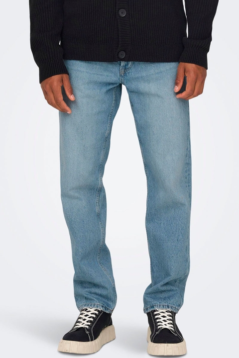 ONLY & SONS Edge Loose L. Blue 6986 Jeans Light Blue Denim