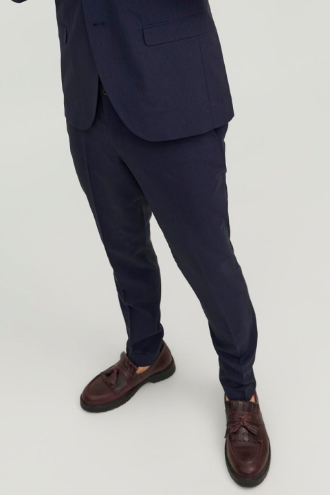 Jack & Jones Franco Check Suit Perfect Navy