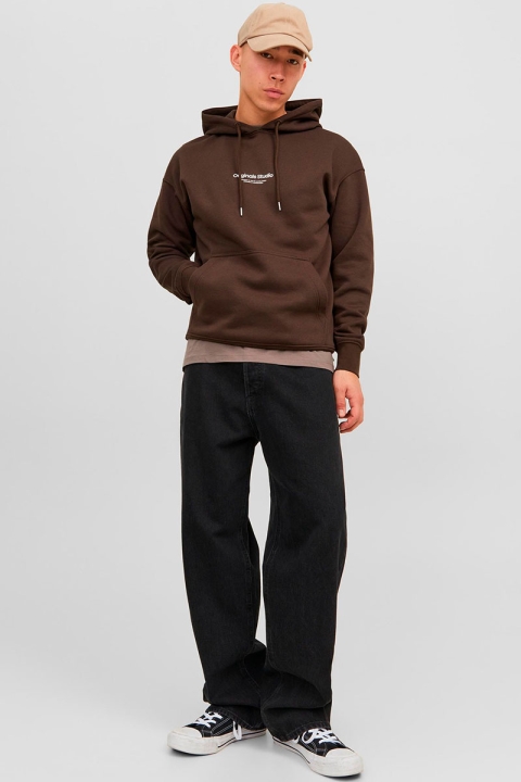 Jack & Jones Vesterbro Hoodie Sweat Chocolate Brown