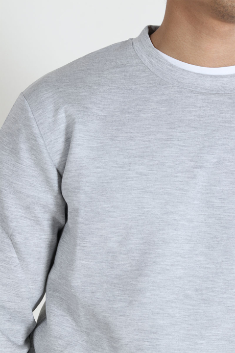 Selected Emanuel Soft Crew Neck Sweat Light Grey Mel