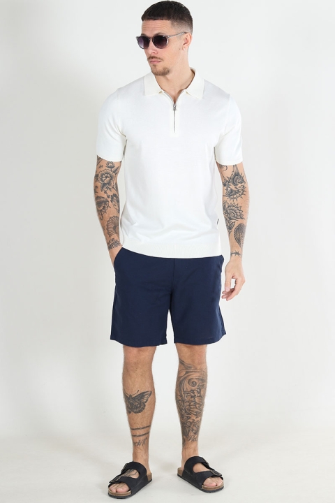 Jack & Jones Kane Summer Linen Jogger Shorts Navy Blazer