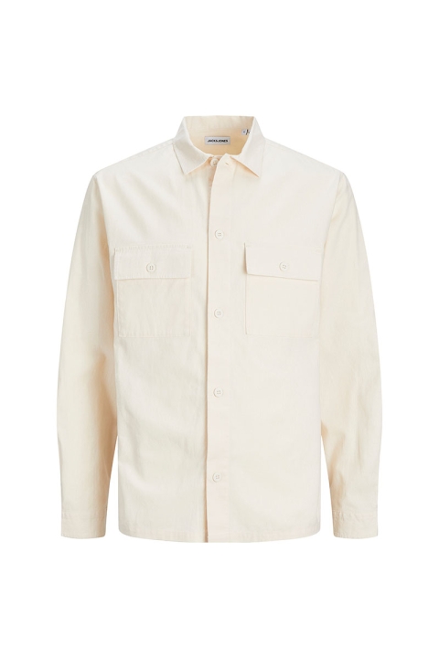 Jack & Jones Venice Linen Overshirt LS Ecru