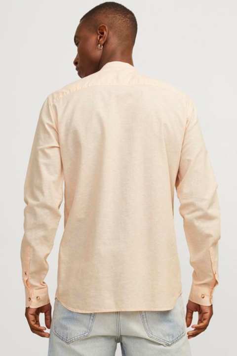 Jack & Jones Summer Band Linen Shirt LS Apricot Ice