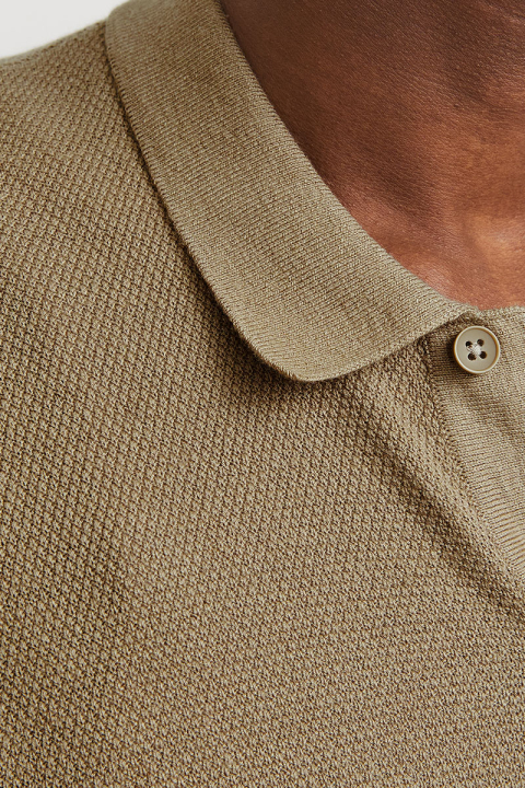 Jack & Jones Emil Knit Structure Shirt SS Coriander