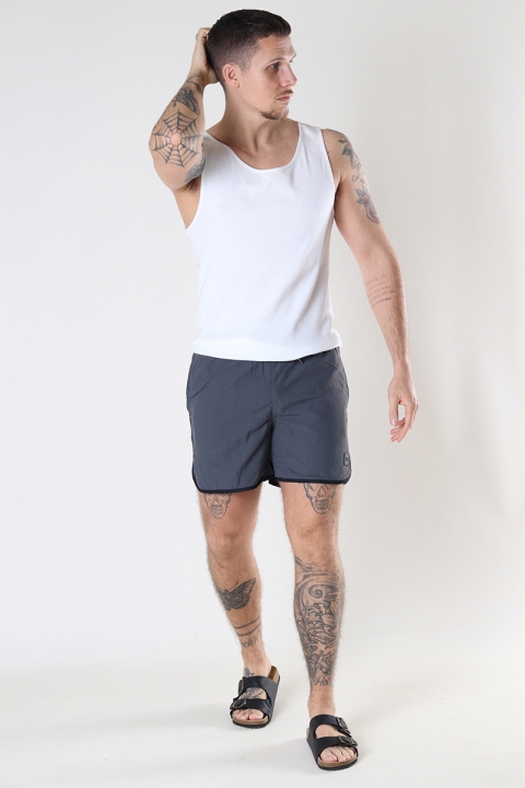 Urban Classics Retro Swim shorts Black/Dark shadow