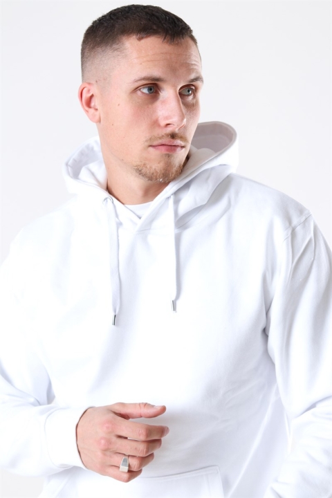 Basic Brand Hooded Sweatshirts White