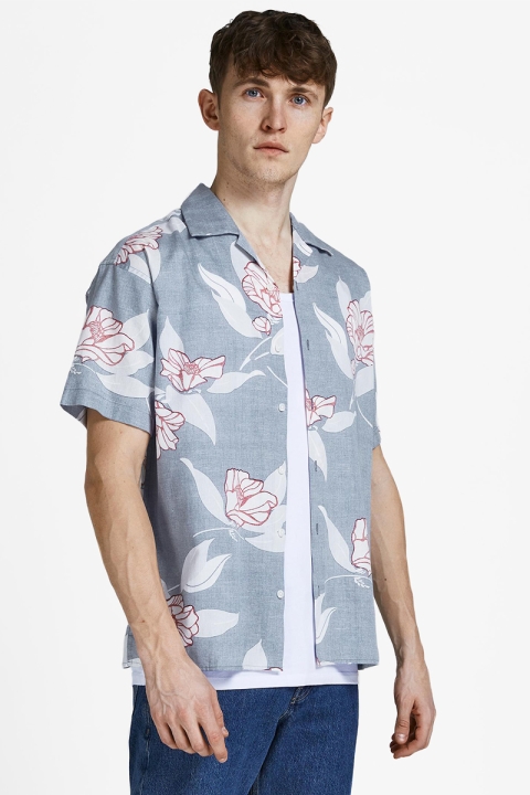 Jack & Jones JPRBLUWAIKIKI RESORT SHIRT S/S RELAX Kentucky Blue