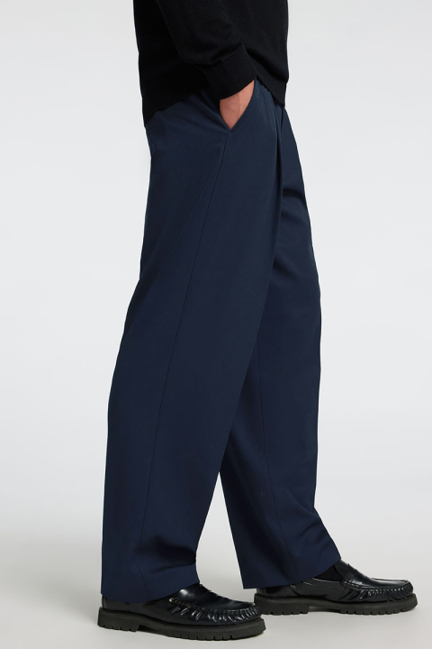 Selected Loose Finn Flex Pants Navy Blazer