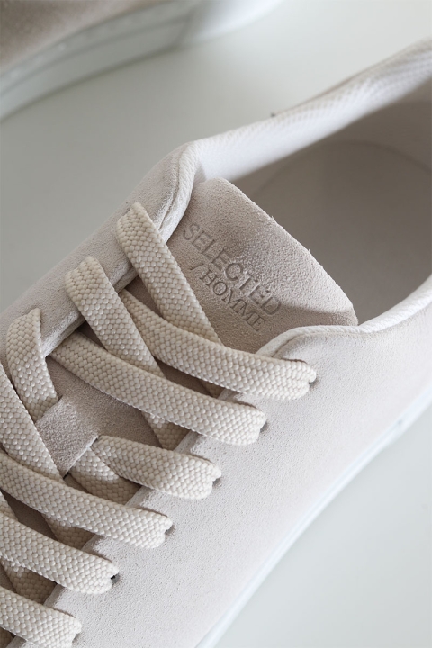 Selected DAVID CHUNKY SUEDE SNEAKER White