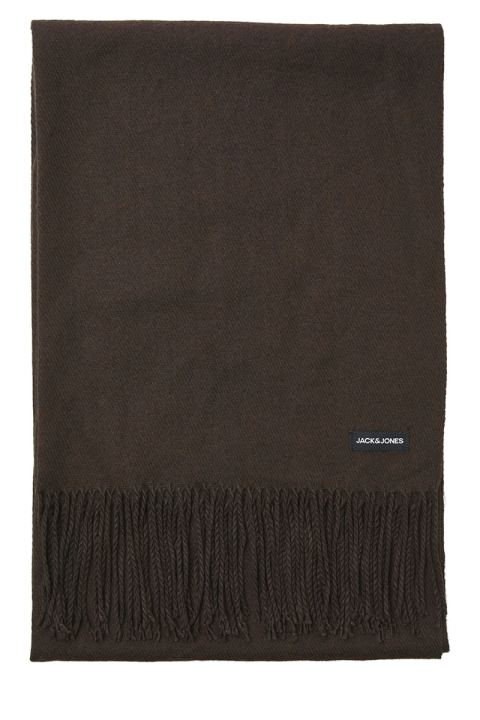 Jack & Jones Solid Woven Scarf Chocolate Torte